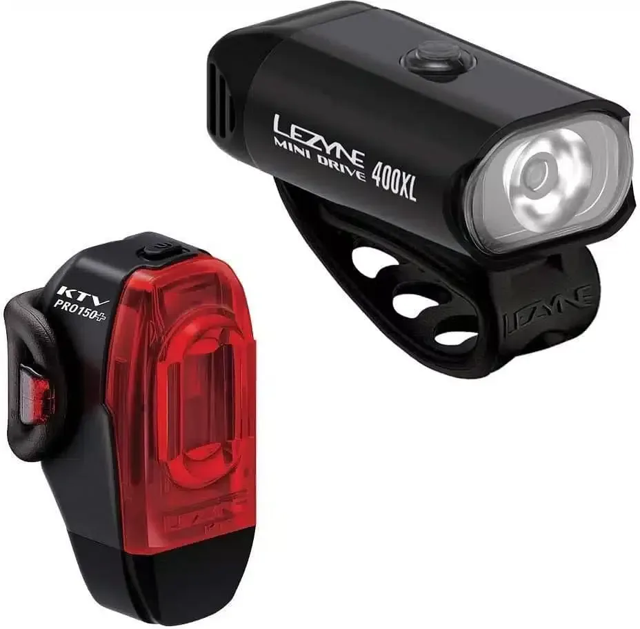 Lezyne set svetiel MINI DRIVE 400XL/KTV DRIVE PRO+