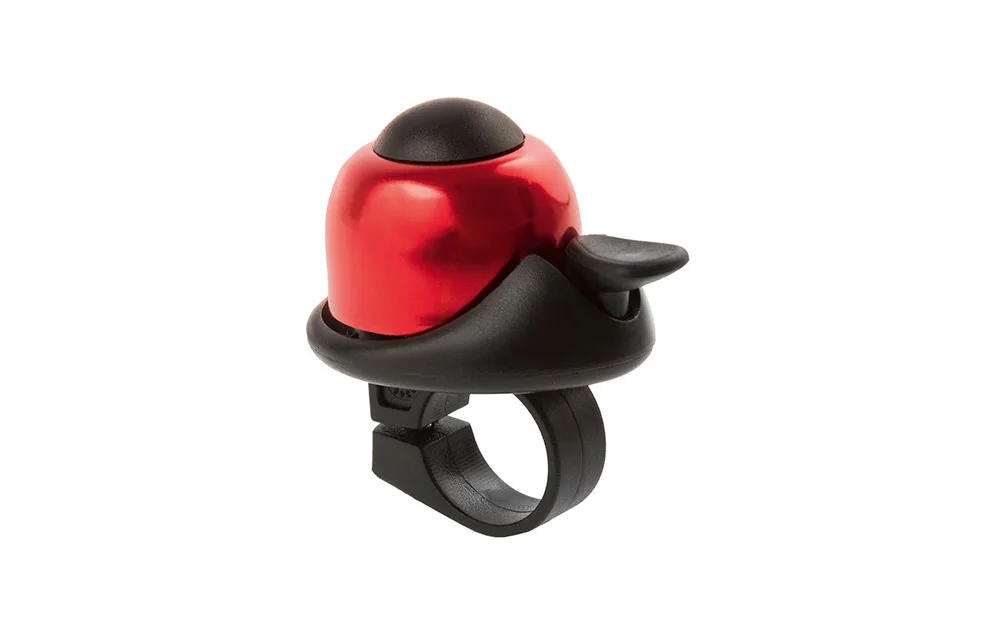 Zvonček mini BELL, na karte, červený