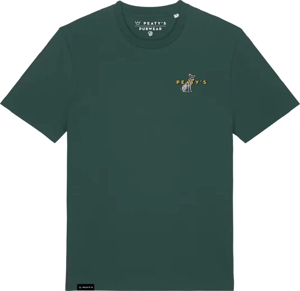 Tričko s krátkym rukávom Peaty's Pubwear Superdog / Glazed Green
