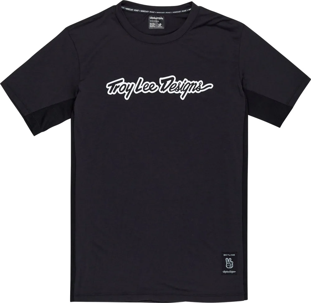 Detský dres s krátkym rukávom TLD Skyline Ride Tee Signature Black