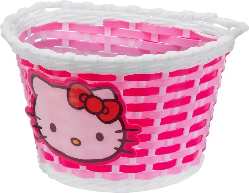 Košík na riadidlá, detský plastový, Hello Kitty