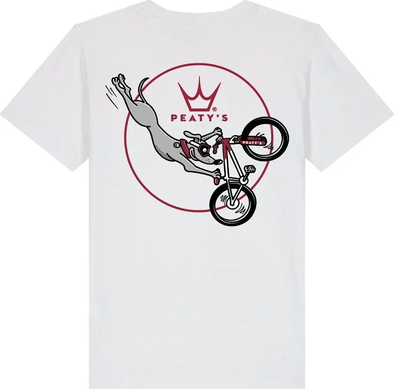 Detské tričko s krátkym rukávom Peaty's Kidswear - Superdog / White
