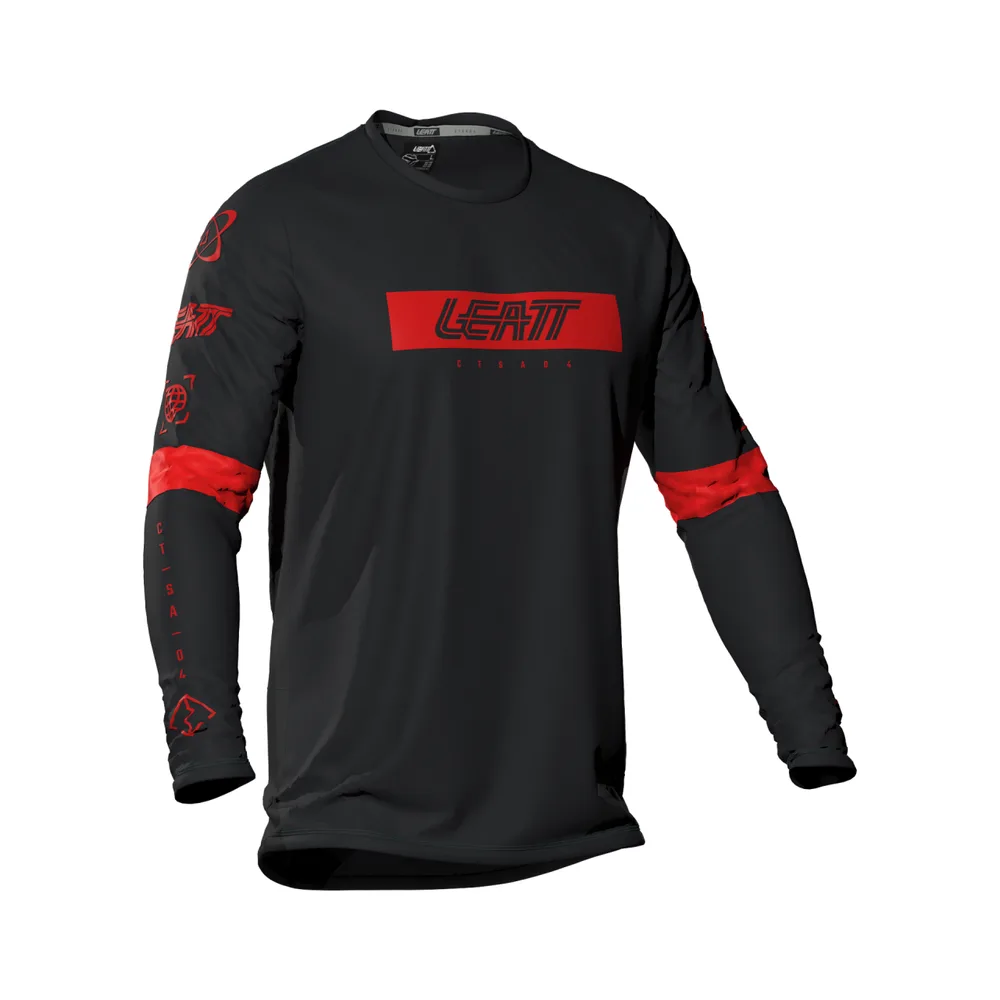 LEATT dres dlhý rukáv MTB Gravity 3.0 Junior, Black