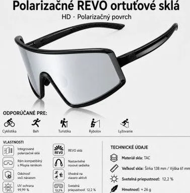 Okuliare Rockbros, čierne