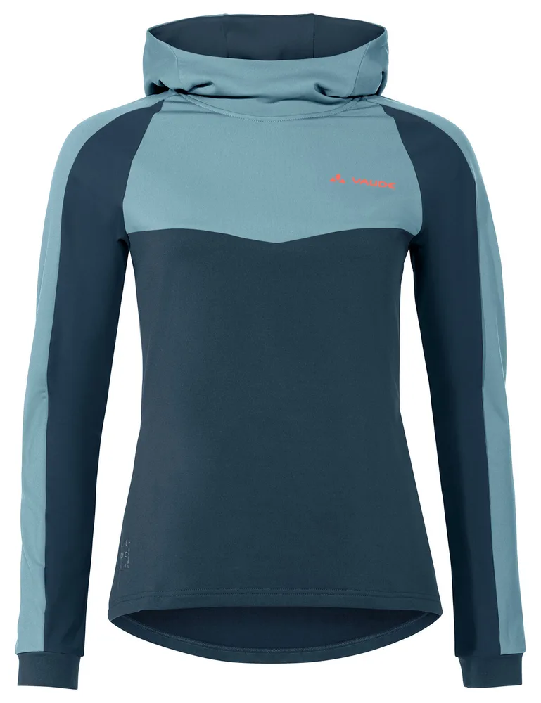 Vaude cyklistický dres Qimsa LS Shirt II, dámsky, dark sea