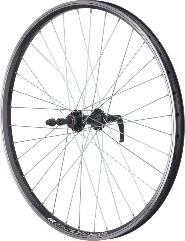 Koleso Z 559x20, čierne, V-brake, voľnobežka 6/7 sp, 32H, QR