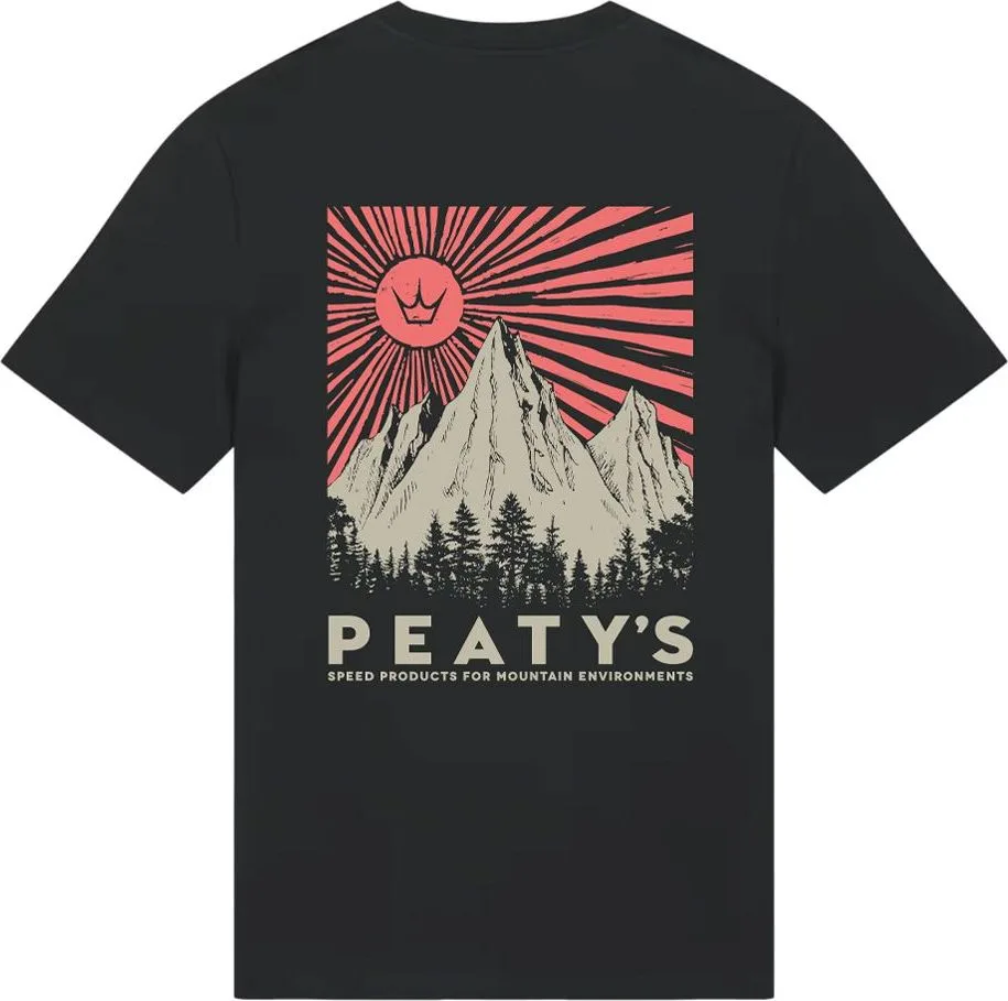 Tričko s krátkym rukávom Peaty's Pubwear - Mountain / Black