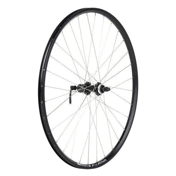 DEMA koleso MTB Disc 27,5" čierne zadné, kazetové QR, Center Lock, nerez