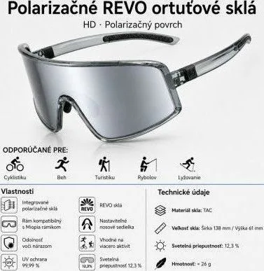 Okuliare Rockbros, tmavo transparentné