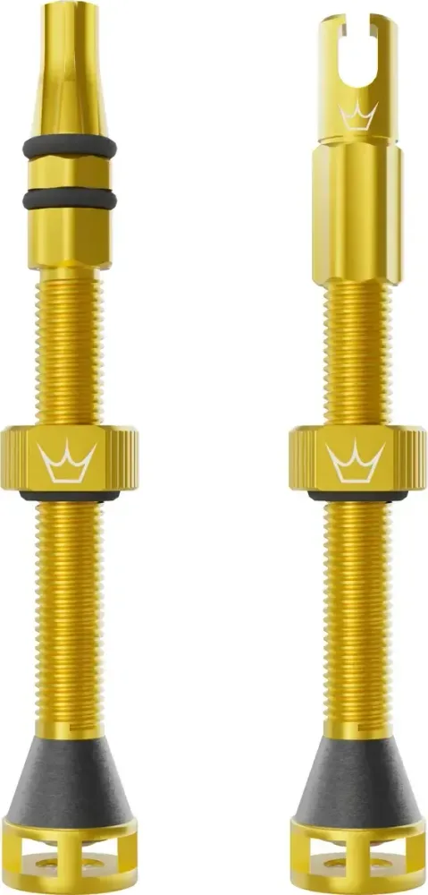 Bezdušové ventily Peaty's Holeshot Fast Flow 60 mm Gold