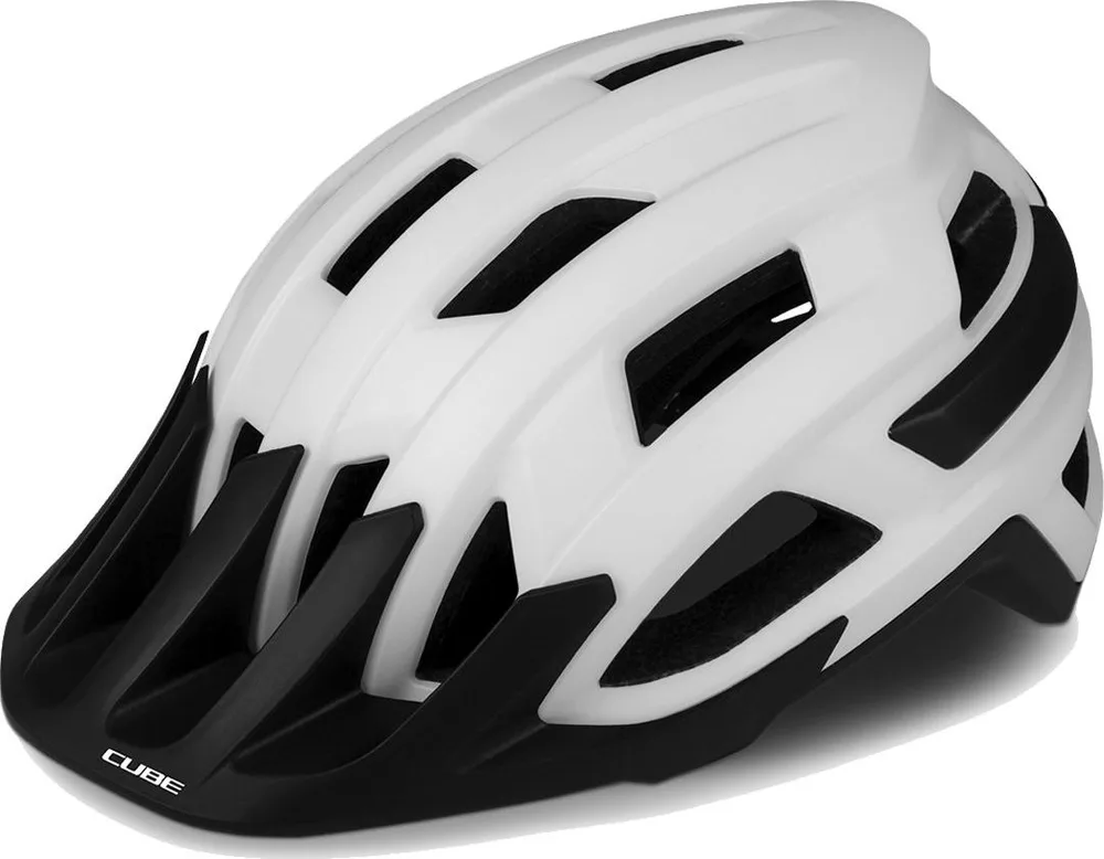 Prilba CUBE ROOK white - L (57-62cm)