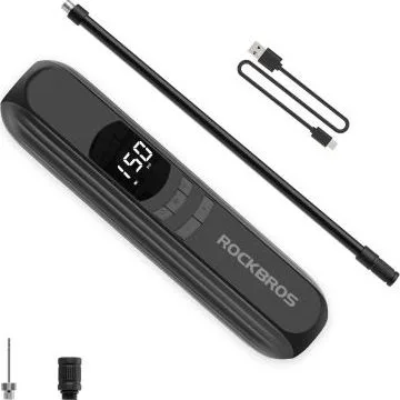 Pumpa RockBros elektrická A10, vrátane USB kábla, 430 g. V cene výrobku je zahrnutý recykl.pop.pre SR v sume 0,1248 €/kg.