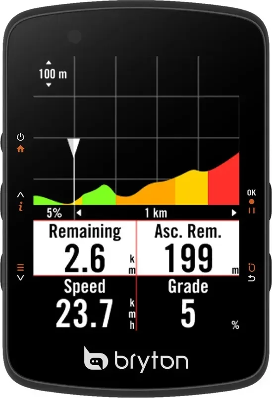 Bryton GPS cyklopočítač RIDER 550 E