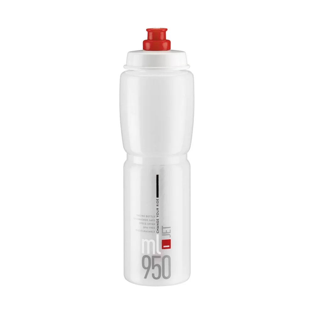 Fľaša JET 950 transparentná/červená