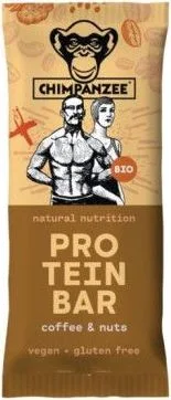 Bio proteinová tyčinka Chimpanzee káva a orechy vegan, 45g