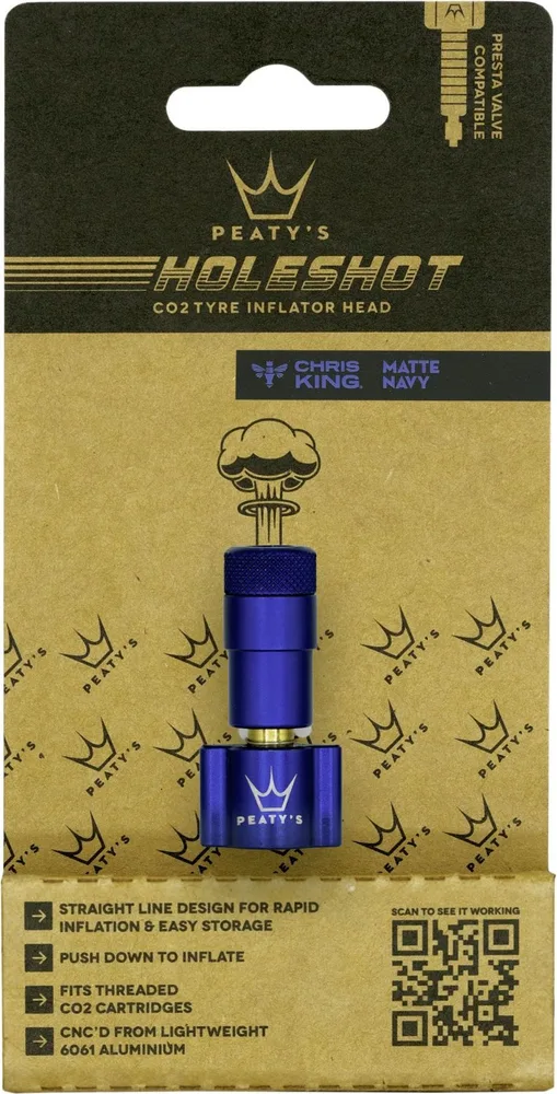 Hlavica CO2 pumpy Peaty's Holeshot Navy