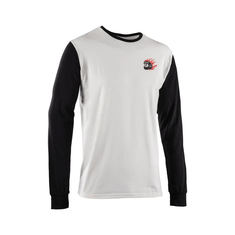 LEATT tričko dlhý rukáv Core, Cream White