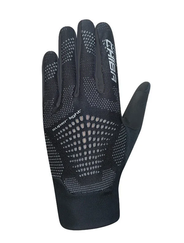 Chiba Cyklistické rukavice Superlight BLACK L, Čierna