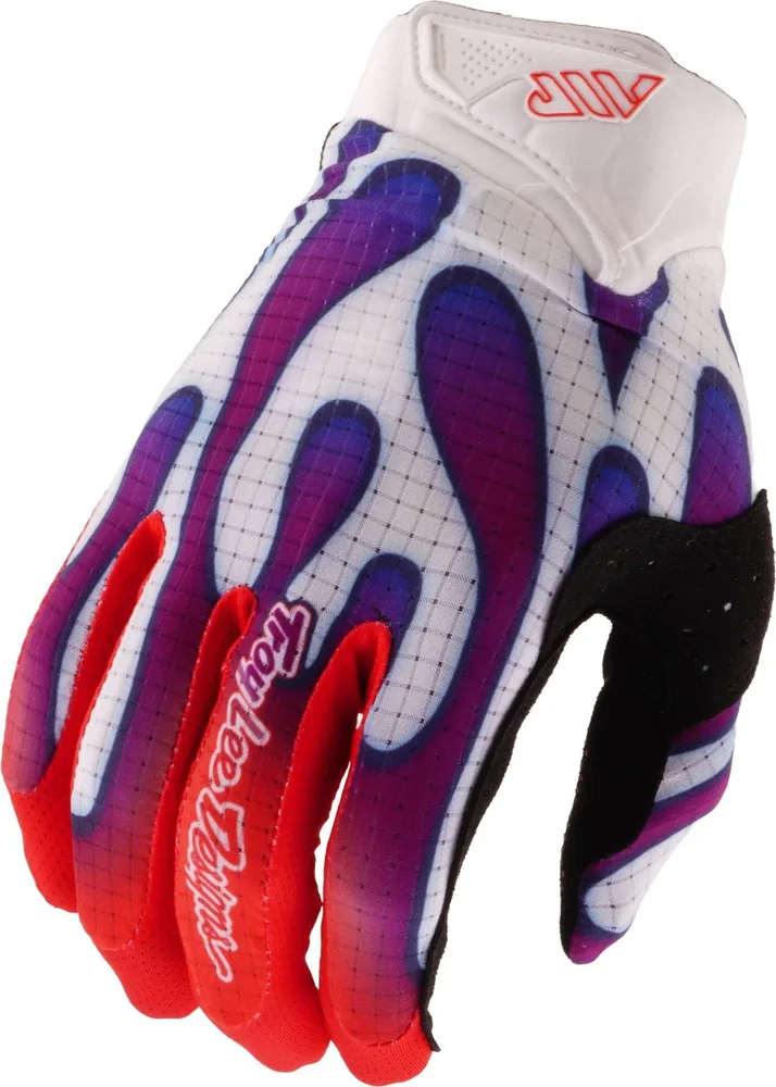 Detské rukavice TLD Youth Air Overspray White / Violet