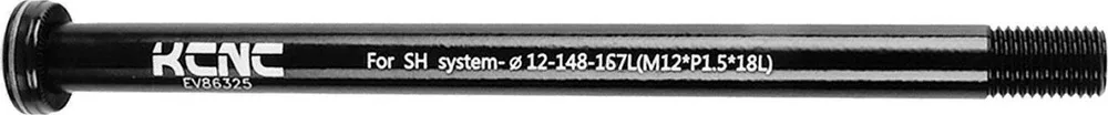Zadná oska KCNC KQR08 Shimano E-Thru Boost 12x148, 167mm - čierna