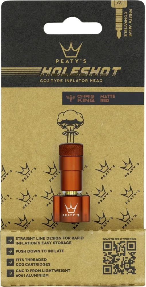 Hlavica CO2 pumpy Peaty's Holeshot Red