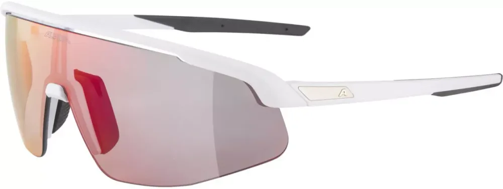 Alpina fotochromatické okuliare TURBO PRO white matt QV rainbow