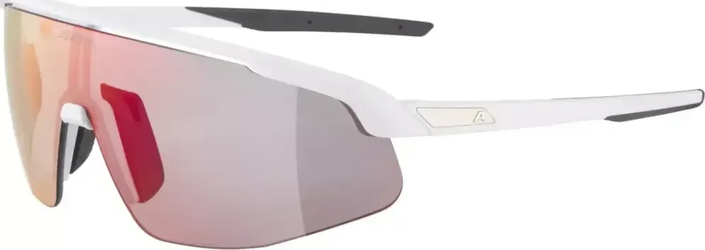 Alpina fotochromatické okuliare TURBO PRO white matt QV rainbow