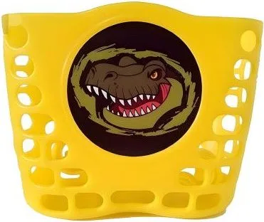 Košík predný plast, detský, žltý, motív
