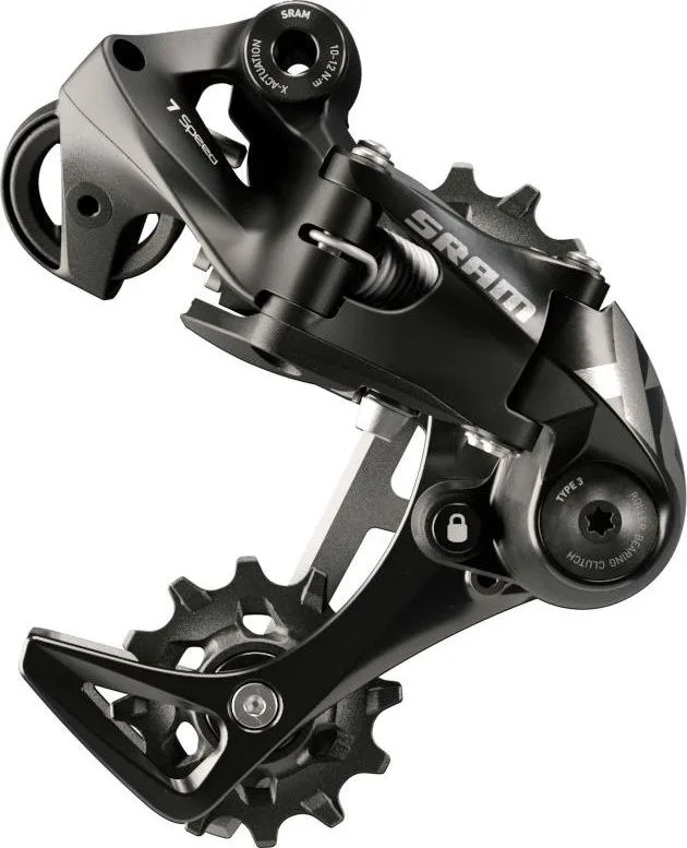 Prehadzovačka SRAM X01 DH 1x7SPD krátke rameno BLK