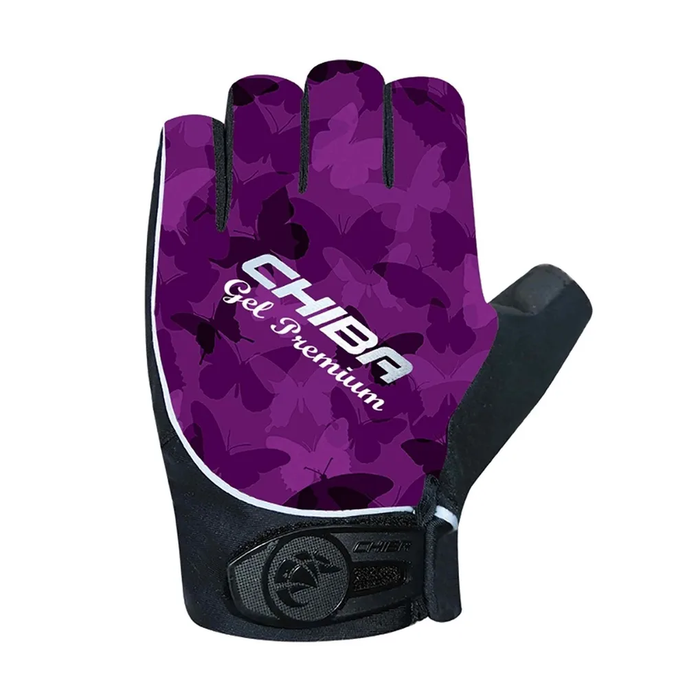 Chiba Cyklistické rukavice Lady Gel Premium PURPLE M, Fialová