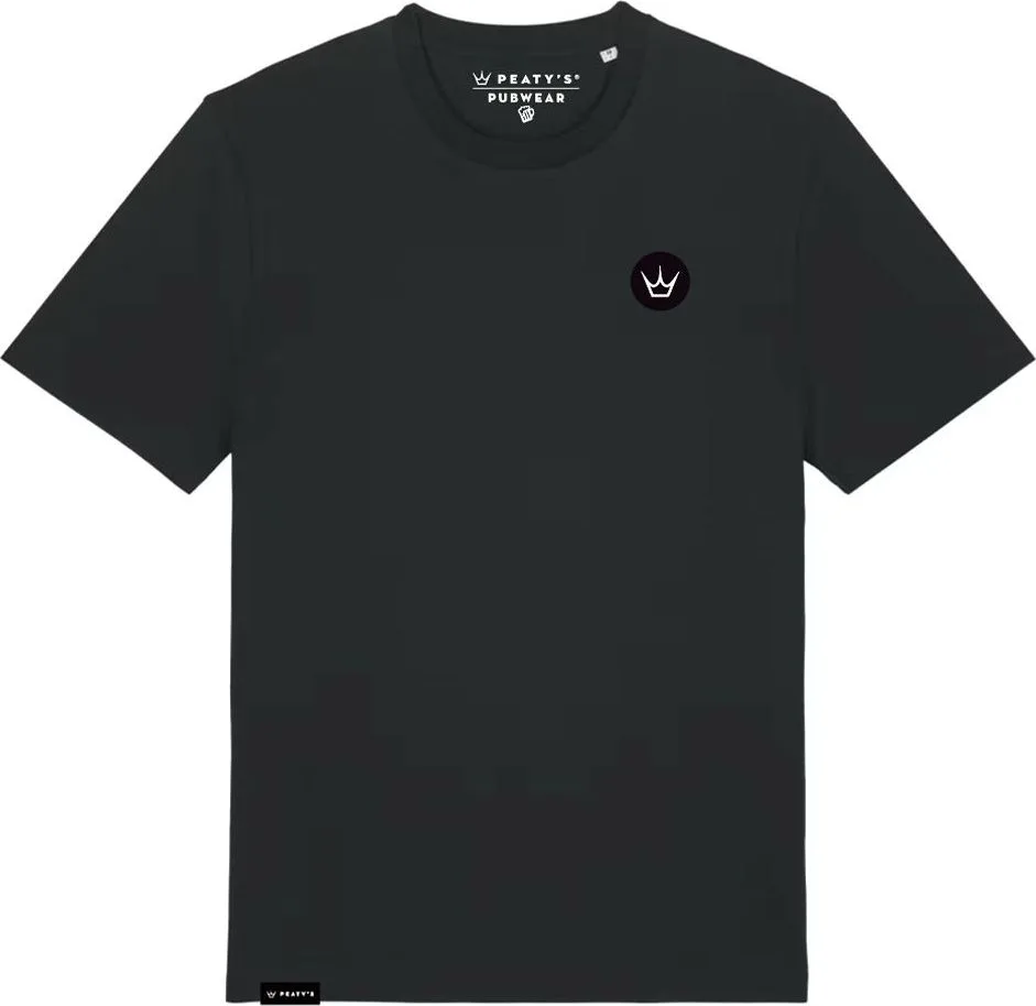 Tričko s krátkym rukávom Peaty's Pubwear - Crown / Black