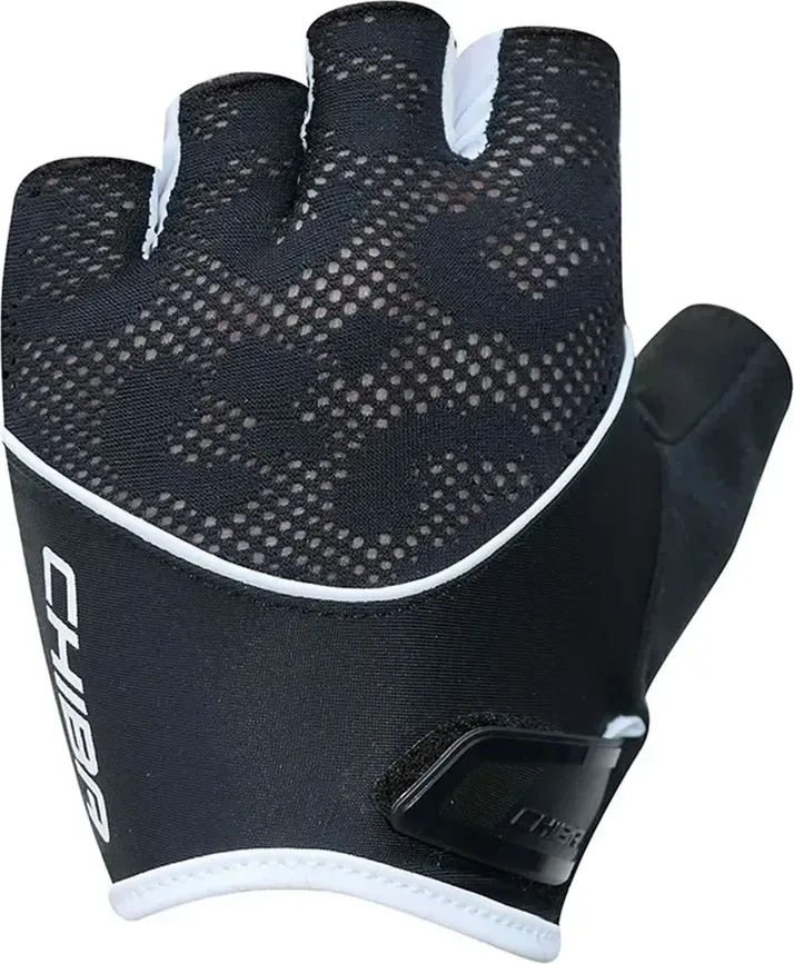 Chiba Cyklistické rukavice Lady Gel BLACK/WHITE XS, Čierna