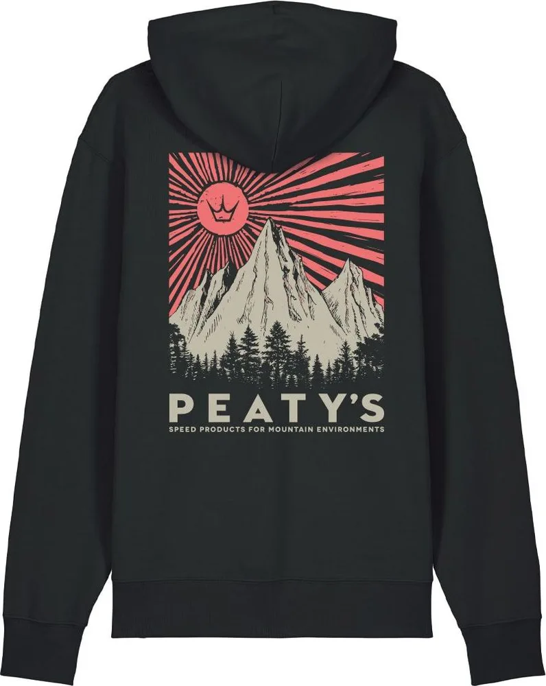 Mikina s kapucňou Peaty's Pubwear - Mountain / Black