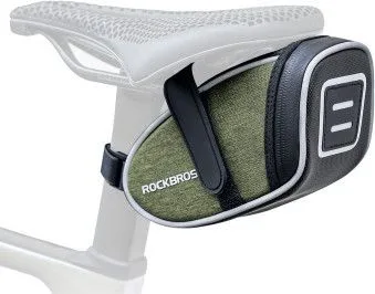 Taška RockBros podsedlová, kapacita 1L, tmavozeleno/čierna