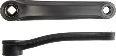 Kľuka ľavá oceľ/plast 170 mm, čierna