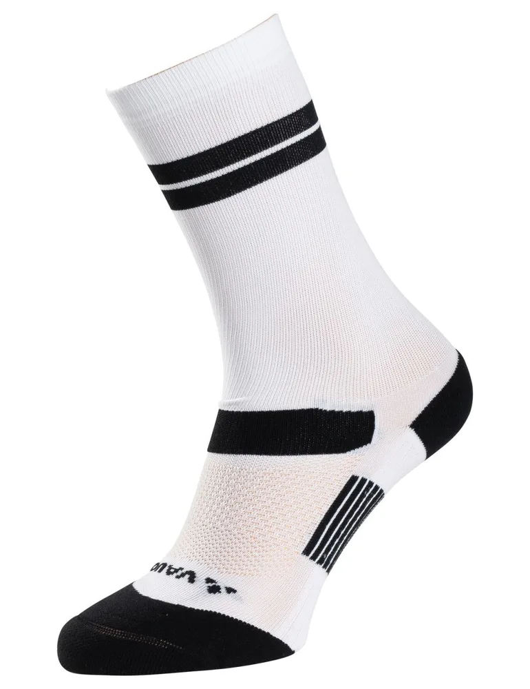 Vaude cyklistické ponožky Bike Mid II, unisex, biela (white uni)