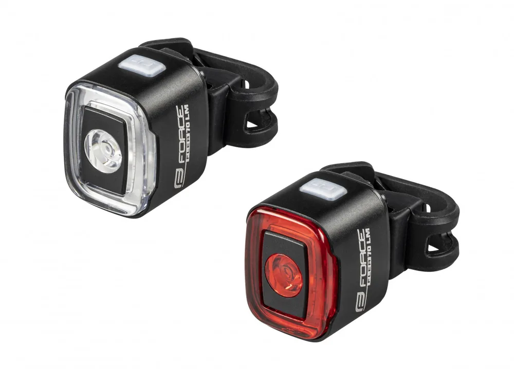 Force blikačky sada FLEA 200 LM, USB predná+zadná