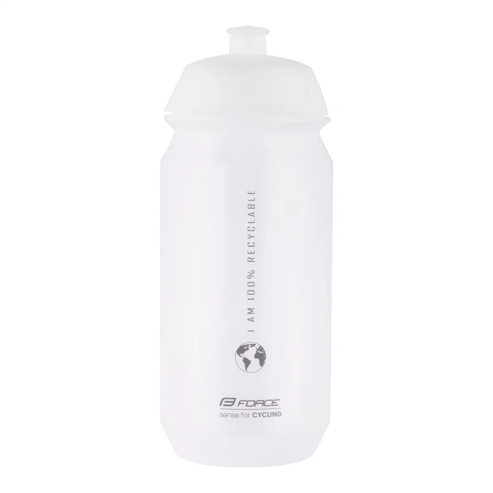 FORCE fľaša BIO EARTH 0,5 l, transparentná-šedá