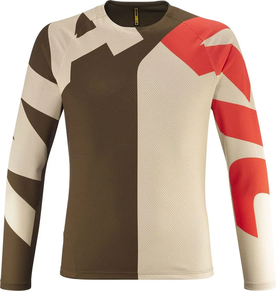 Pánsky dres s dlhým rukávom Mavic Deemax Enduro Letters/Desert Palm