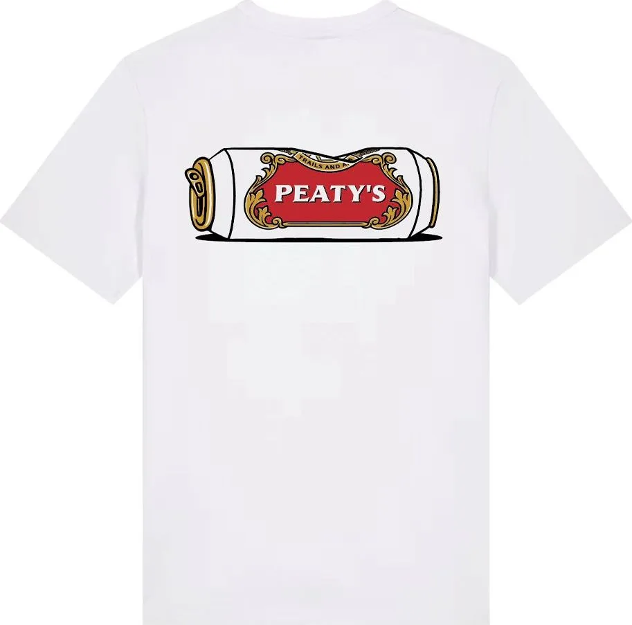 Tričko s krátkym rukávom Peaty's Pubwear - Race Fuel / White