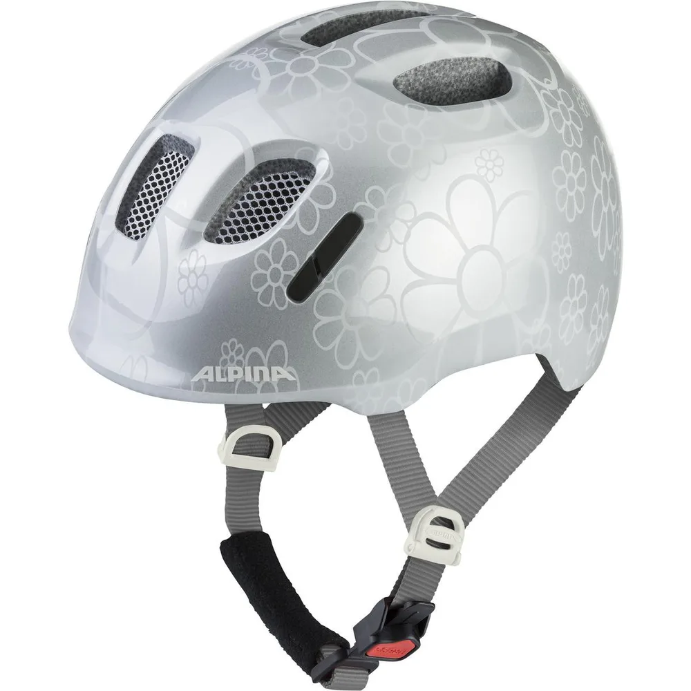 ALPINA cyklistická Junior prilba XIMO 2, silver flower gloss