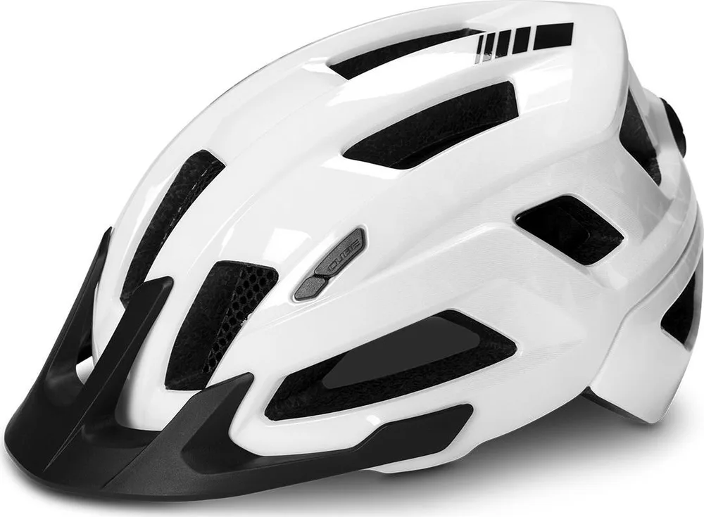 Prilba CUBE Steep biela - S (49-55cm)