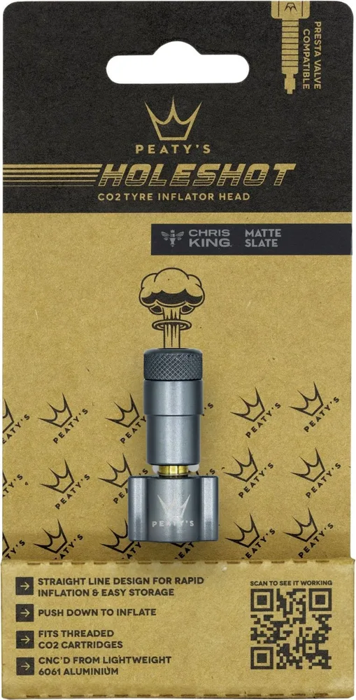 Hlavica CO2 pumpy Peaty's Holeshot Slate