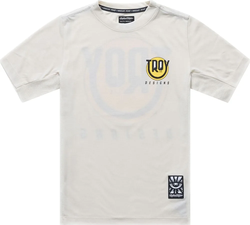 Detský dres s krátkym rukávom TLD Youth Skyline Ride Tee Happy Pumice