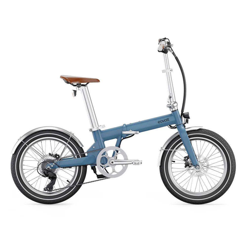 EOVOLT Skladací elektrobicykel Afternoon V3 20" Vintage edition 2025 Modrá, Čierna/Modrá