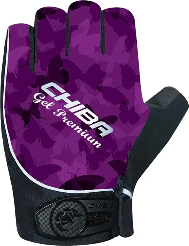 Chiba Cyklistické rukavice Lady Gel Premium PURPLE L, Fialová