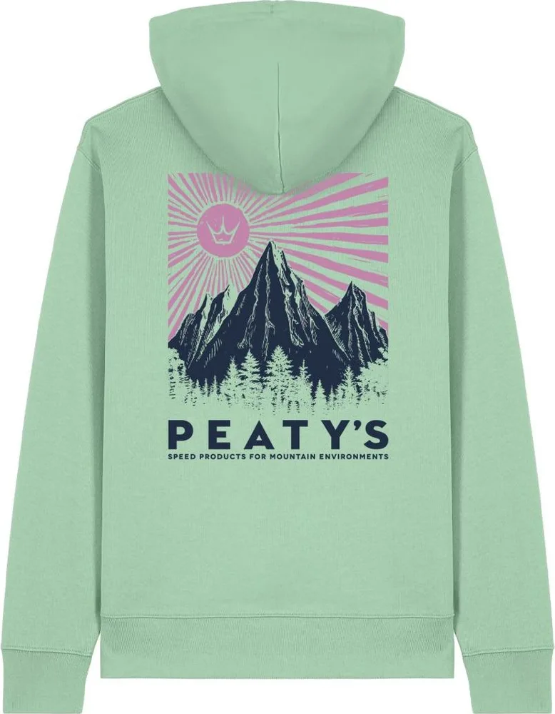 Mikina s kapucňou Peaty's Pubwear - Mountain / Misty Jade