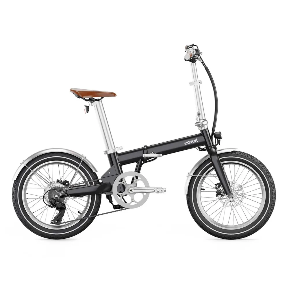 EOVOLT Skladací elektrobicykel Afternoon V3 20" Vintage edition 2025 Čierna, Čierna/Modrá