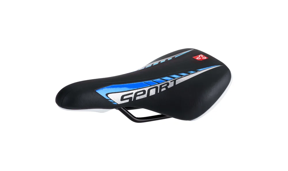 Sedlo CTM detské Foxy, čierne, modrý pásik, 16''