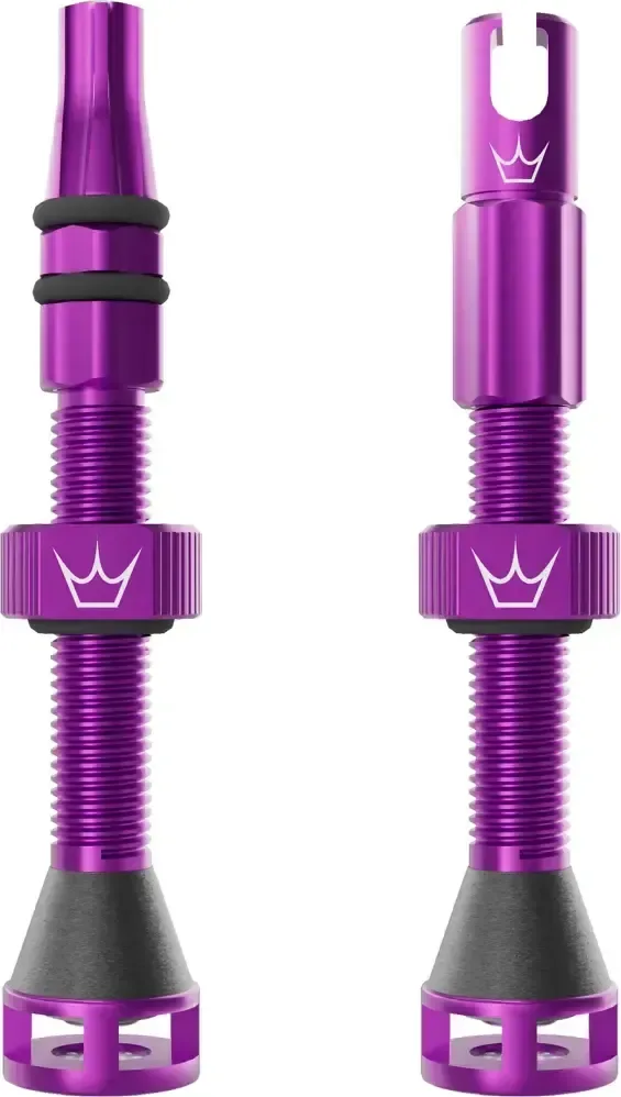 Bezdušové ventily Peaty's Holeshot Fast Flow 42 mm Violet